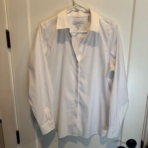 Foxcroft White Dress Shirt Classic Button-Down Style